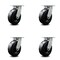 Service Caster 6 Inch Kingpinless Phenolic Wheel Swivel Top Plate Caster SCC, 4PK SCC-KP30S620-PHR-4 - alternate 1